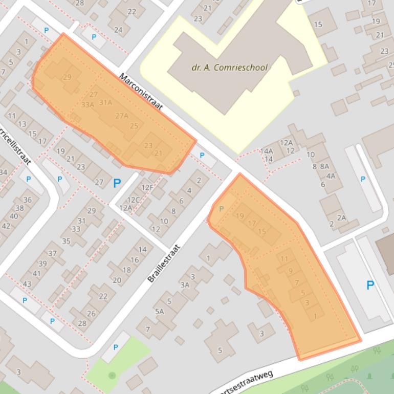 Kaart van postcodegebied 4416DH.