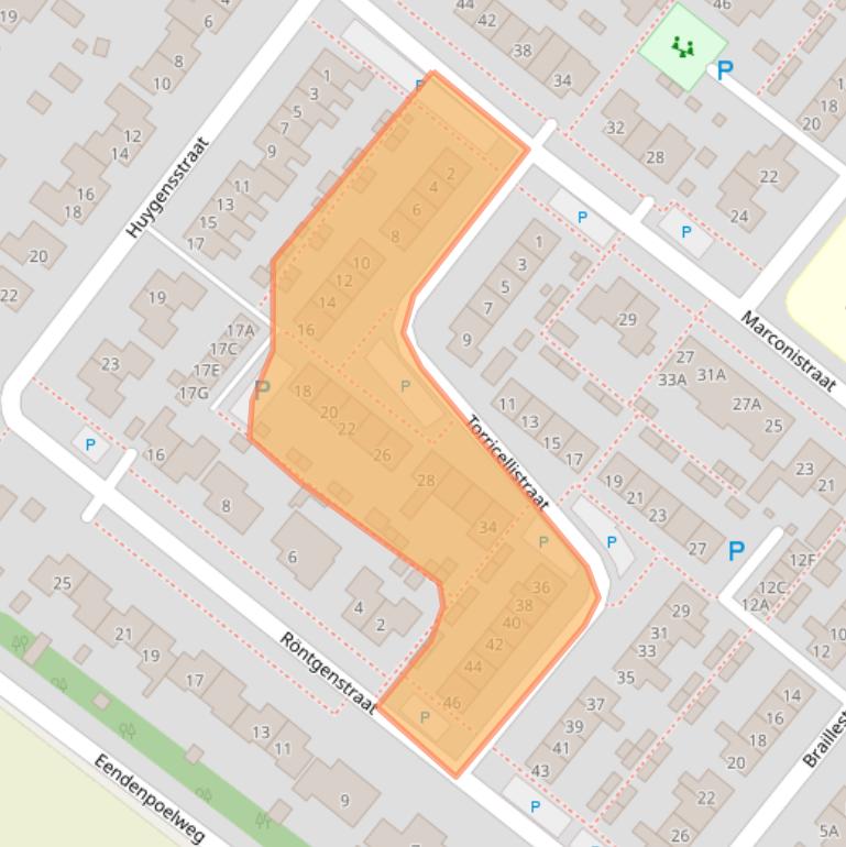 Kaart van postcodegebied 4416DL.