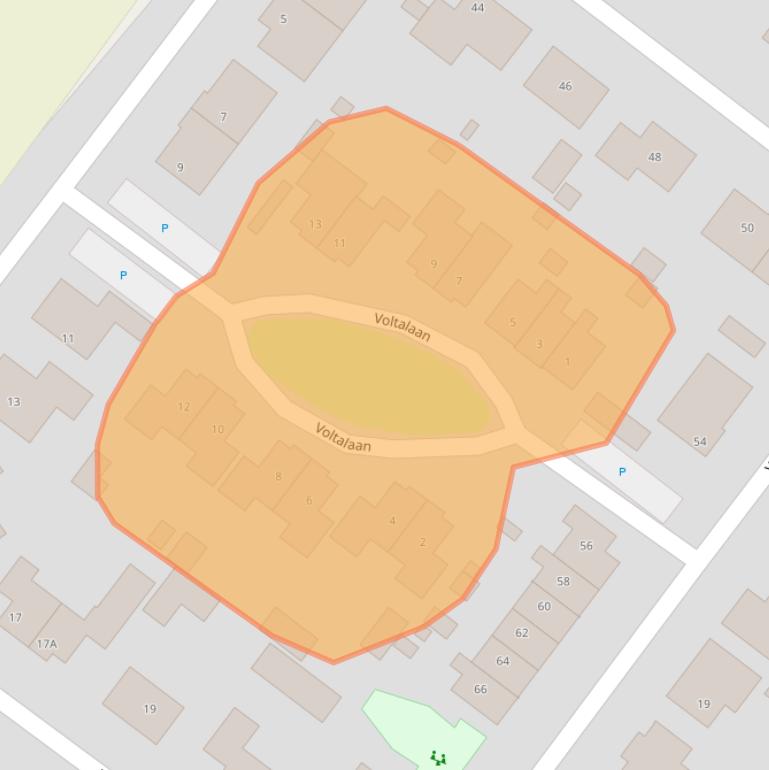 Kaart van postcodegebied 4416DT.