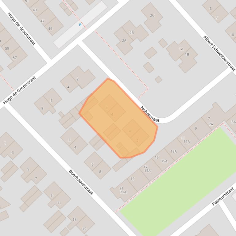 Kaart van postcodegebied 4416EC.