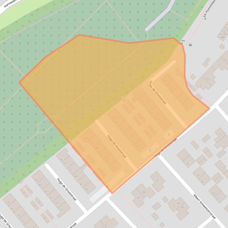 Kaart van postcodegebied 4416ED.