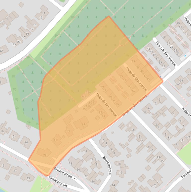 Kaart van postcodegebied 4416EE.