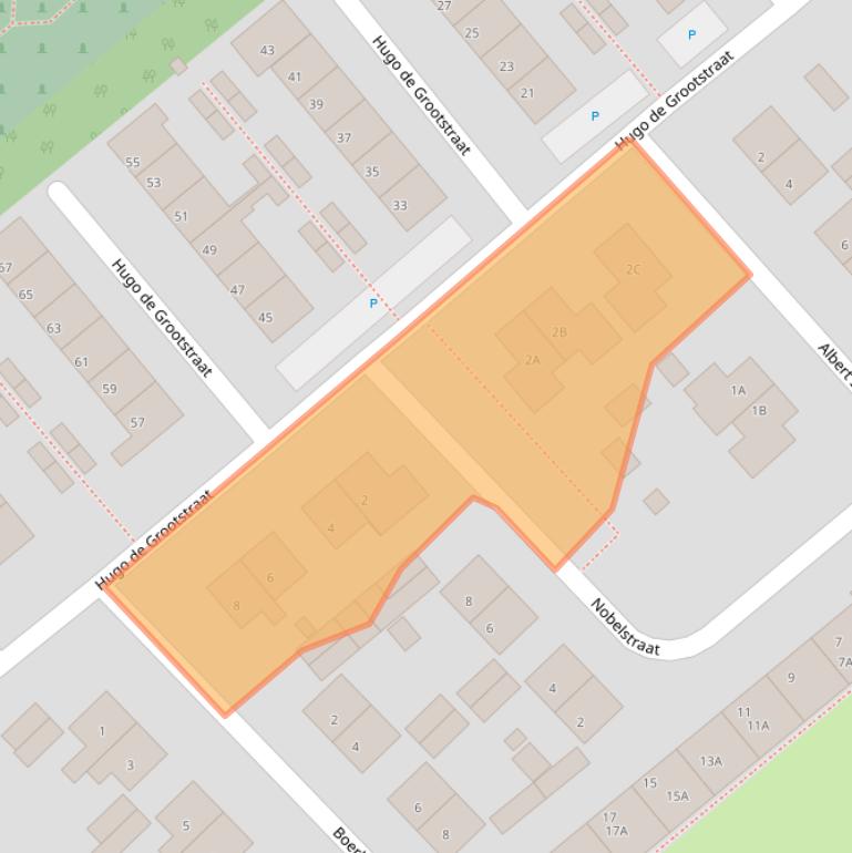 Kaart van postcodegebied 4416EG.