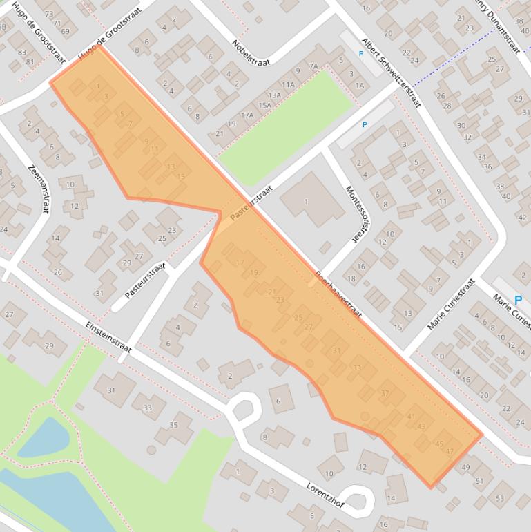 Kaart van postcodegebied 4416EH.