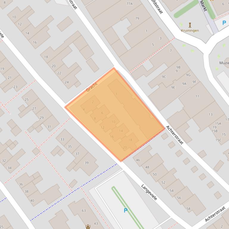 Kaart van postcodegebied 4416GA.