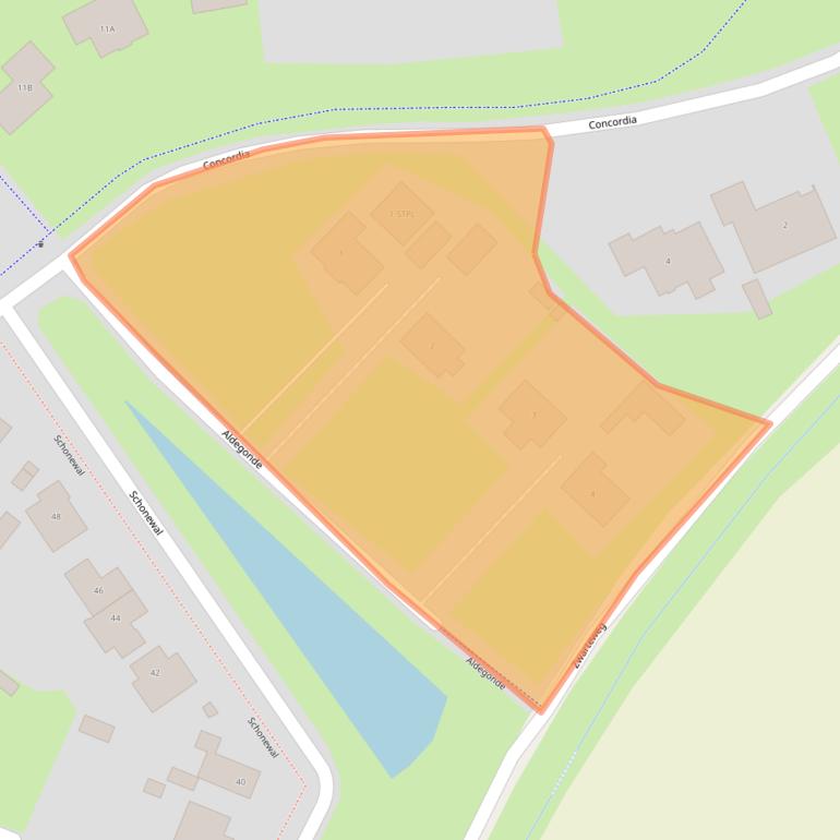 Kaart van postcodegebied 4416HA.