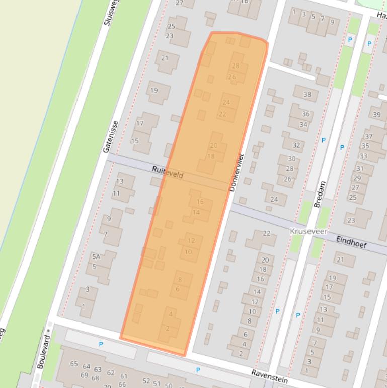 Kaart van postcodegebied 4416HN.