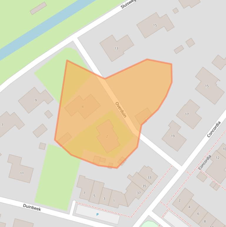 Kaart van postcodegebied 4416HZ.