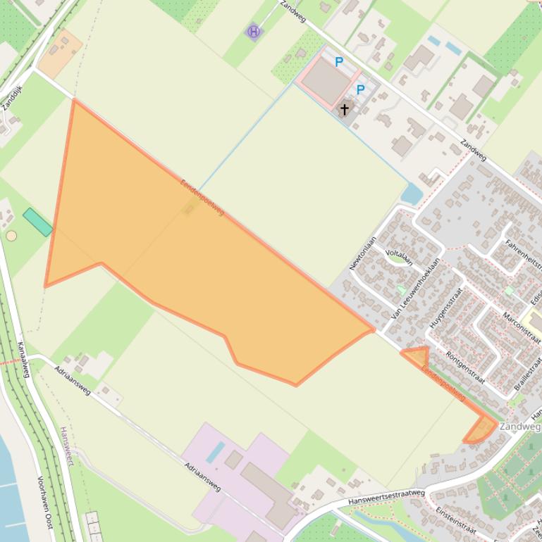 Kaart van postcodegebied 4416NE.