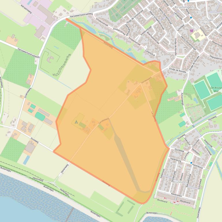 Kaart van postcodegebied 4416NJ.