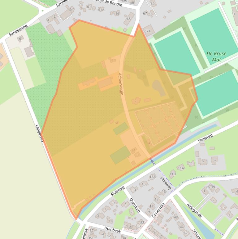 Kaart van postcodegebied 4416NK.