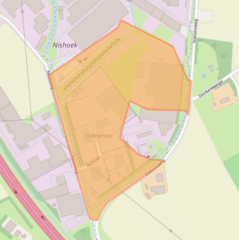 Kaart van postcodegebied 4416PE.