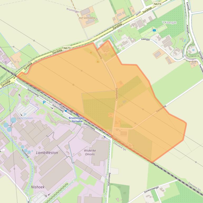 Kaart van postcodegebied 4416PN.