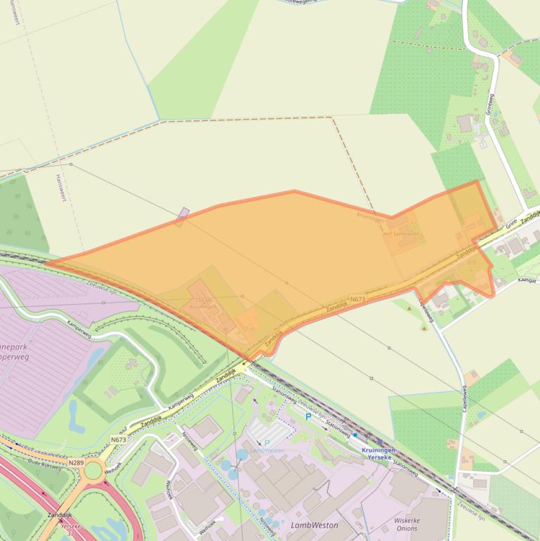 Kaart van postcodegebied 4416PR.