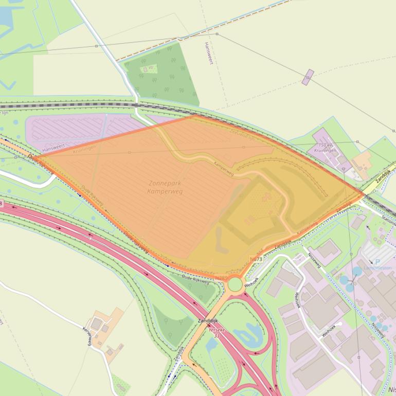 Kaart van postcodegebied 4416PS.