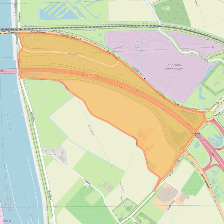 Kaart van postcodegebied 4416PT.