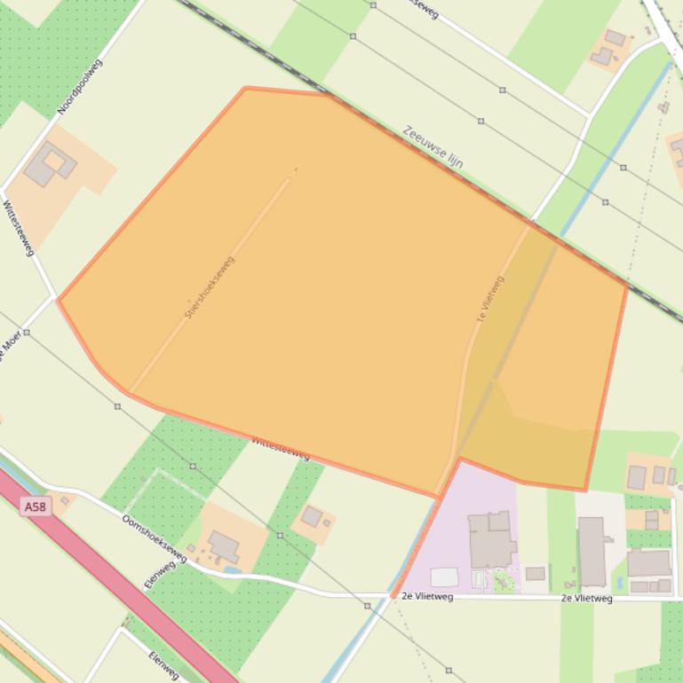 Kaart van postcodegebied 4416PW.