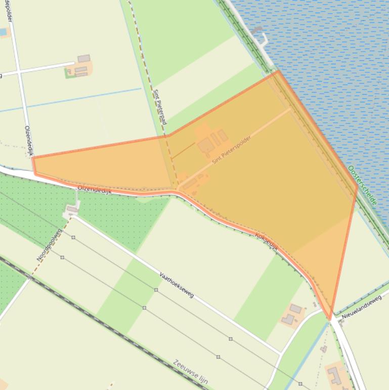 Kaart van postcodegebied 4416RJ.