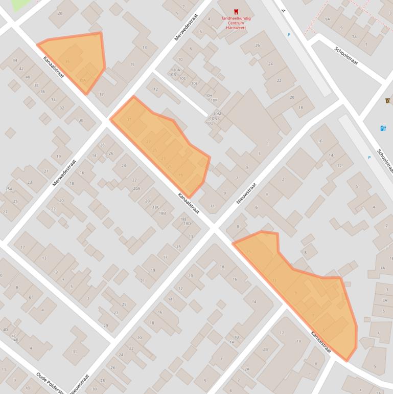 Kaart van postcodegebied 4417AH.