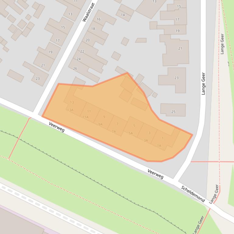 Kaart van postcodegebied 4417AS.