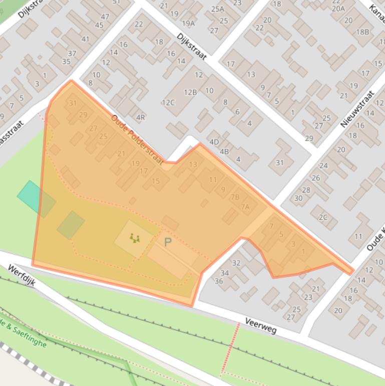 Kaart van postcodegebied 4417AW.