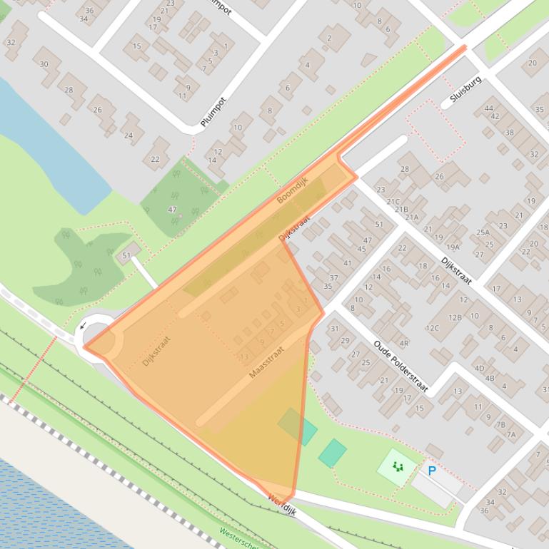 Kaart van postcodegebied 4417BB.