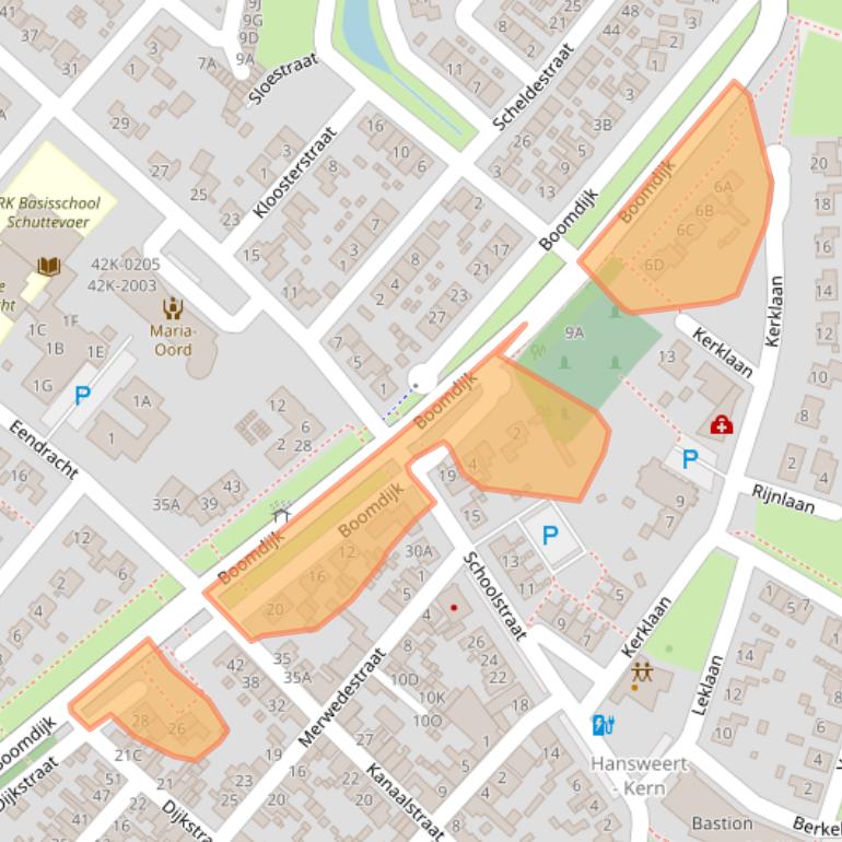 Kaart van postcodegebied 4417BE.