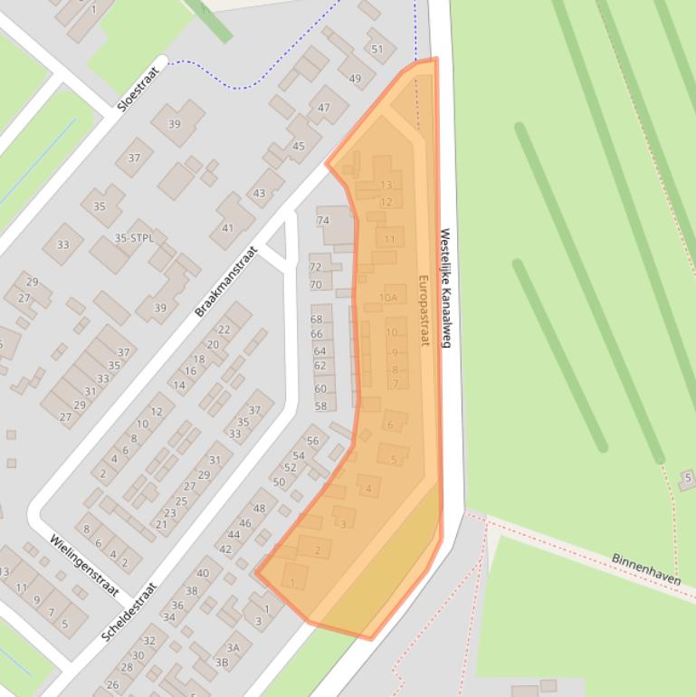 Kaart van postcodegebied 4417BH.