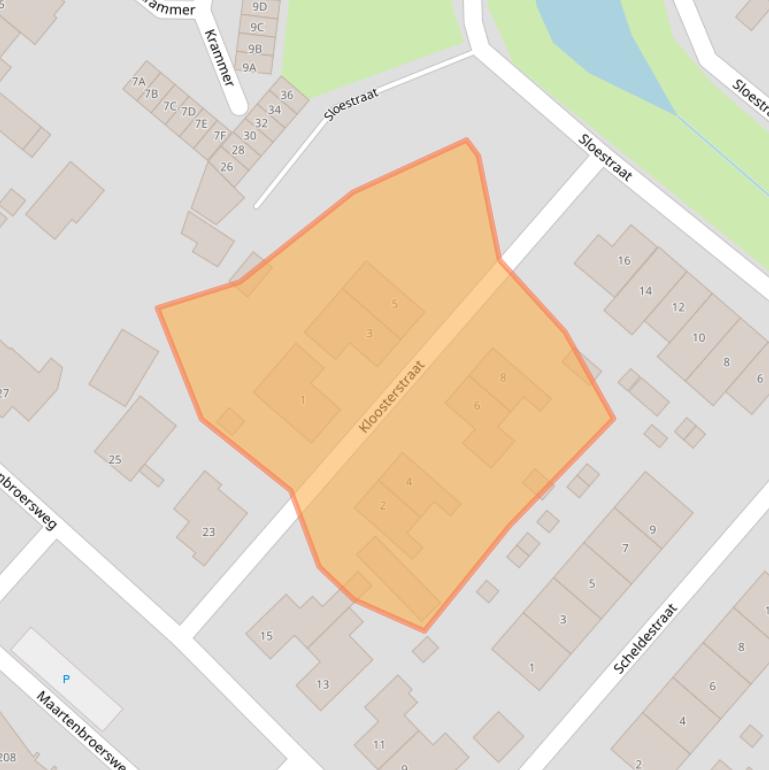 Kaart van postcodegebied 4417BM.