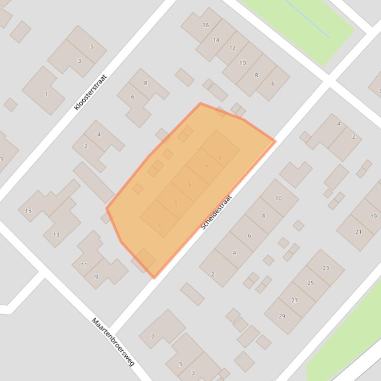 Kaart van postcodegebied 4417BN.