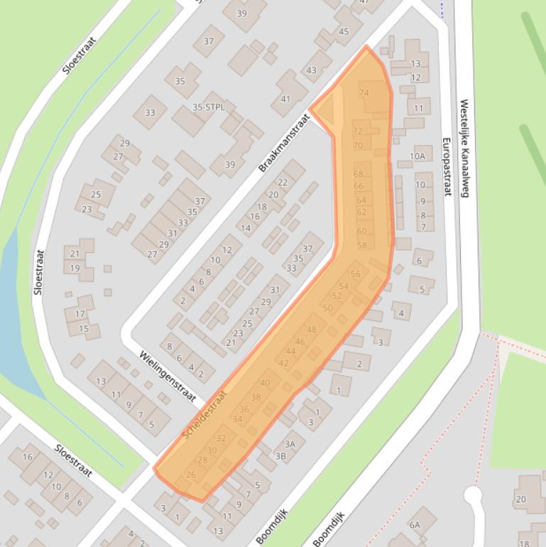 Kaart van postcodegebied 4417BS.