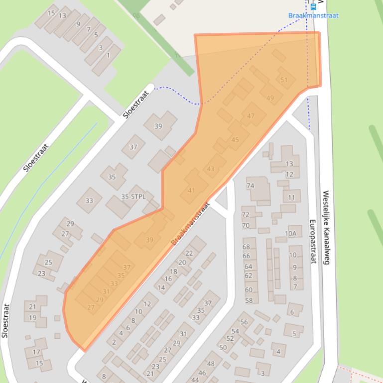 Kaart van postcodegebied 4417BT.