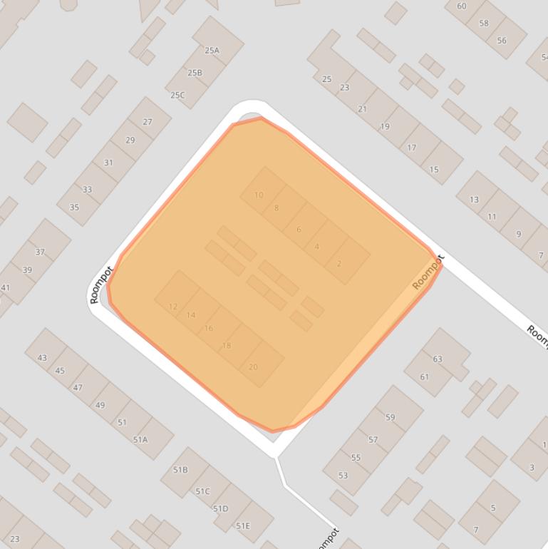 Kaart van postcodegebied 4417CJ.