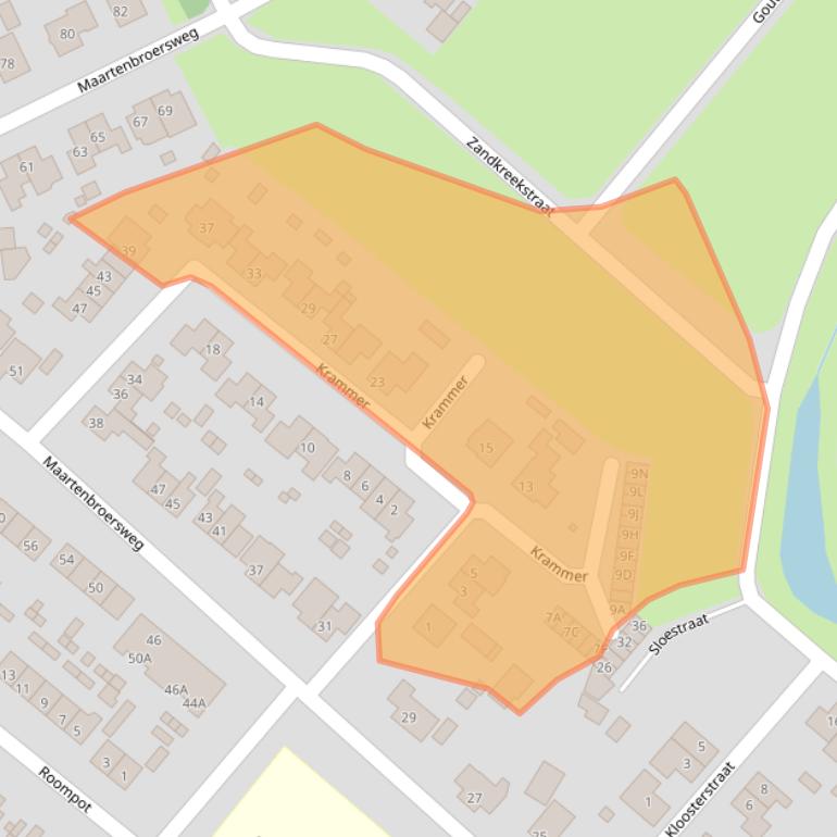 Kaart van postcodegebied 4417CP.