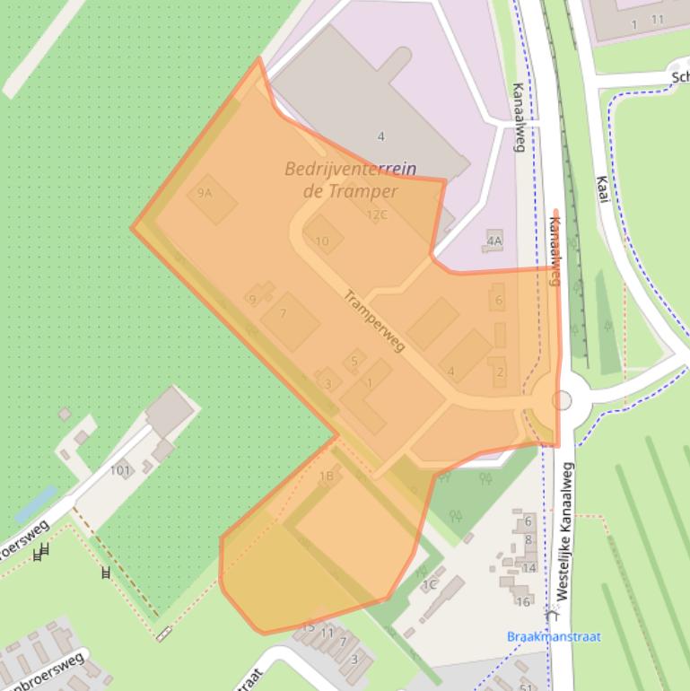 Kaart van postcodegebied 4417CZ.