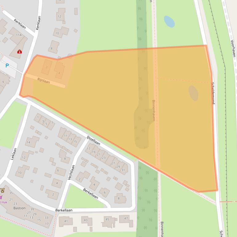 Kaart van postcodegebied 4417DC.