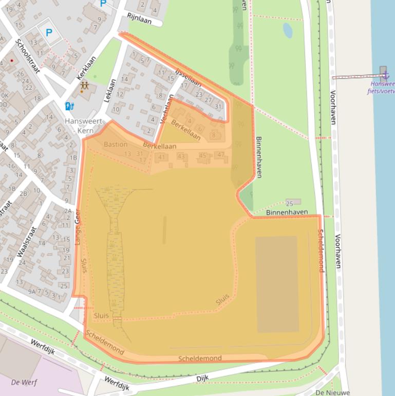 Kaart van postcodegebied 4417DJ.