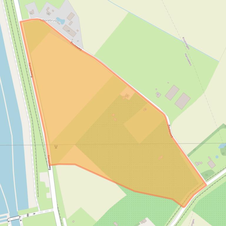 Kaart van postcodegebied 4417NE.