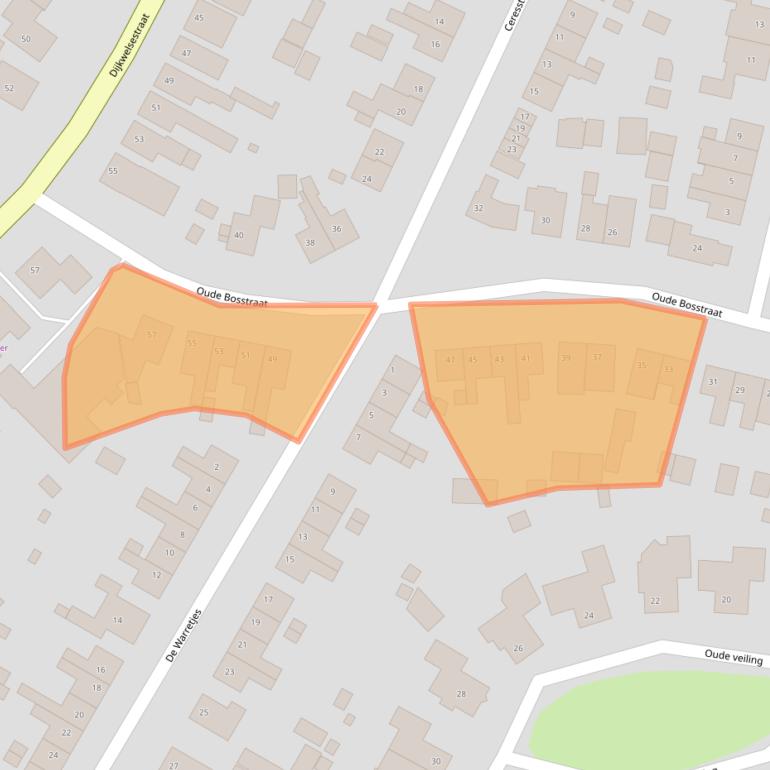 Kaart van postcodegebied 4421AR.