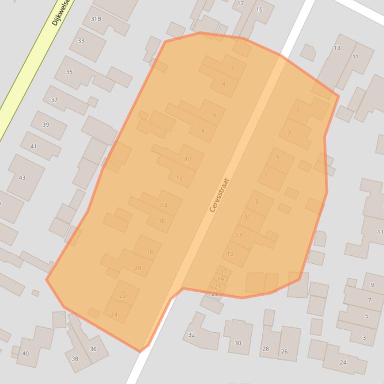 Kaart van postcodegebied 4421AV.