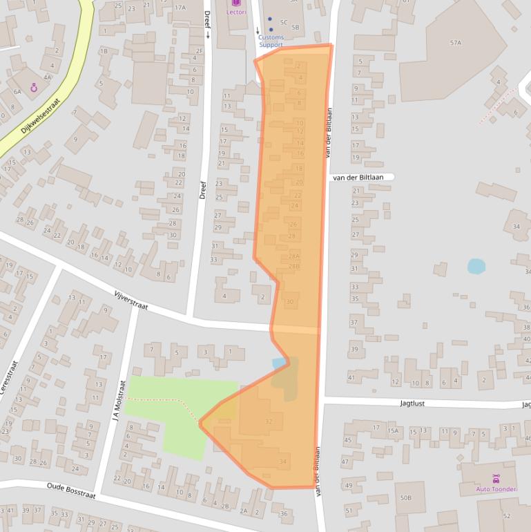 Kaart van postcodegebied 4421BC.