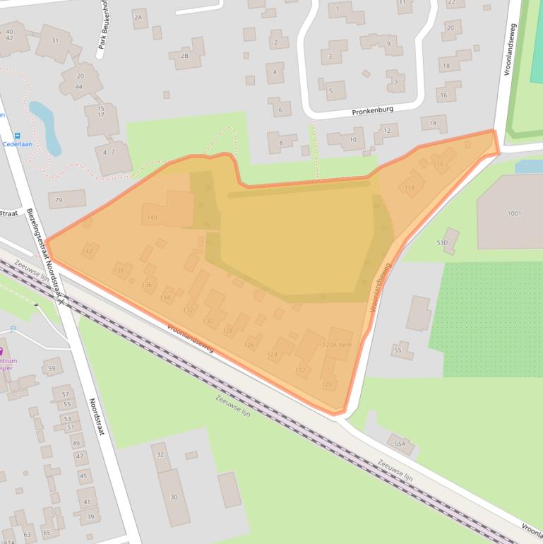 Kaart van postcodegebied 4421BX.