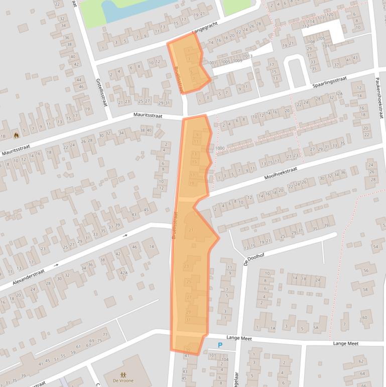 Kaart van postcodegebied 4421CL.