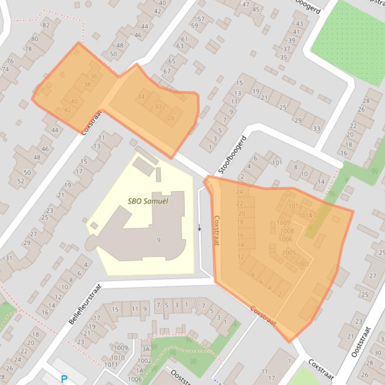 Kaart van postcodegebied 4421DA.