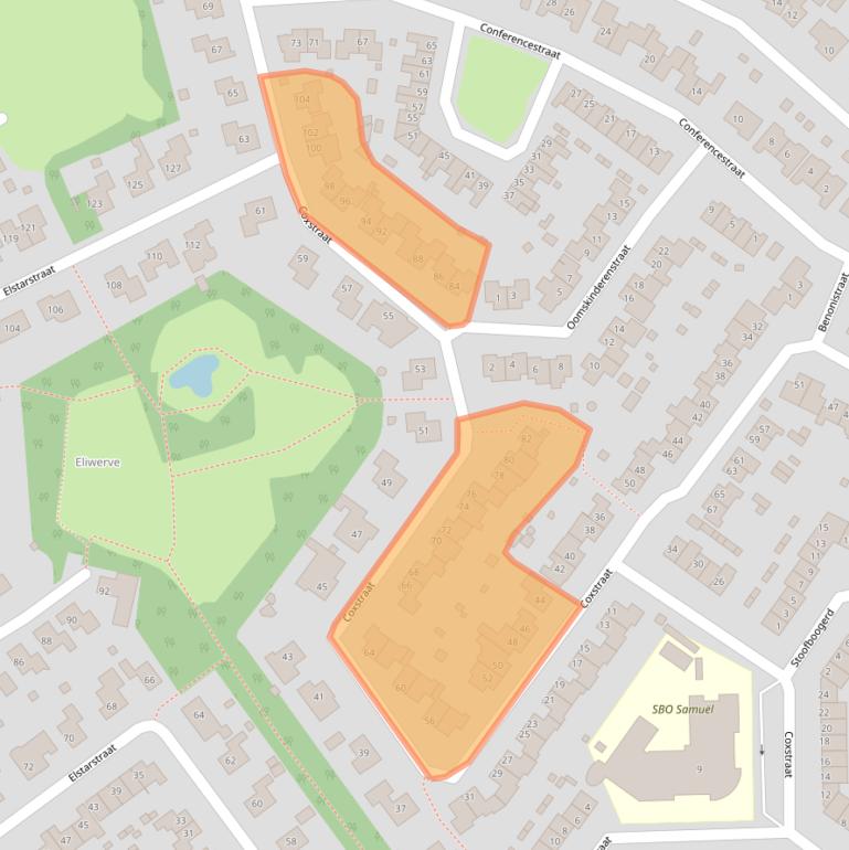 Kaart van postcodegebied 4421DB.