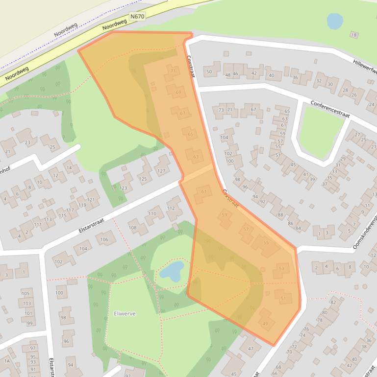 Kaart van postcodegebied 4421DD.