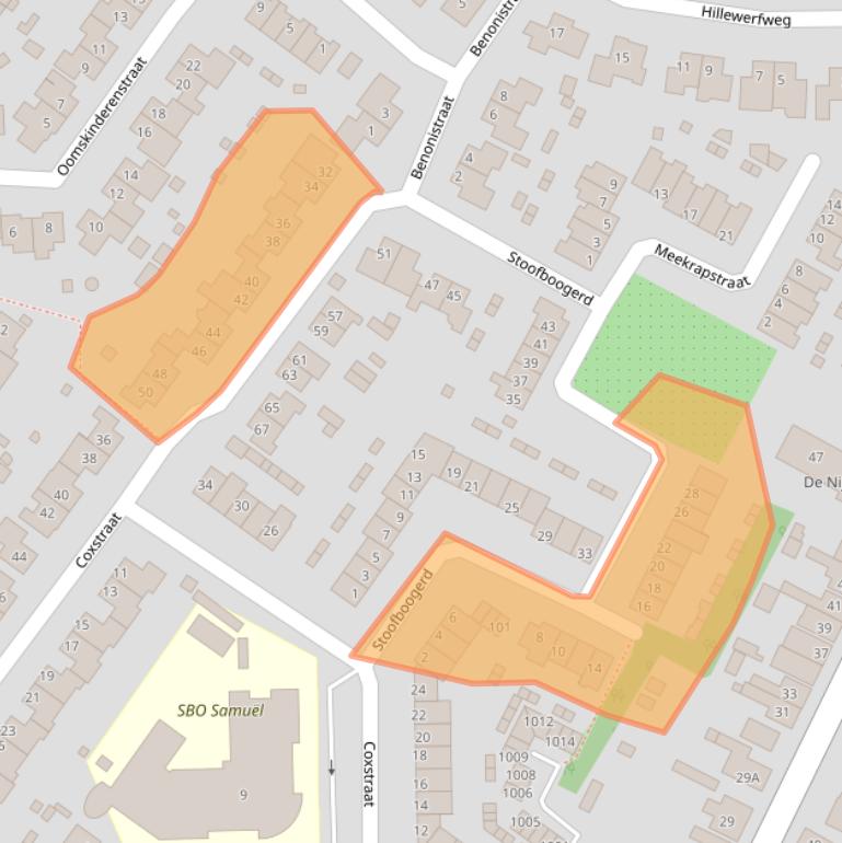 Kaart van postcodegebied 4421DE.