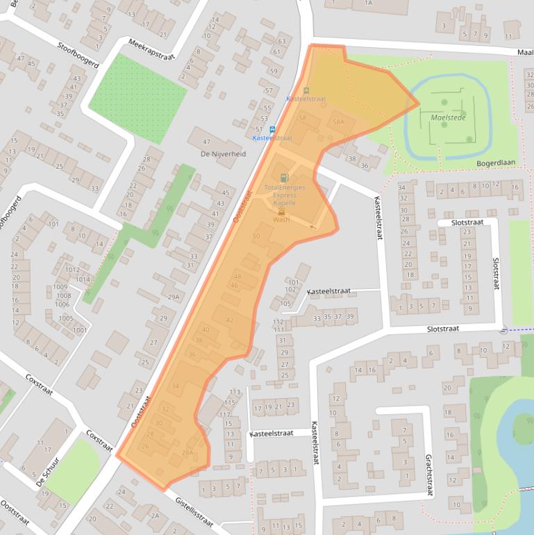 Kaart van postcodegebied 4421EC.