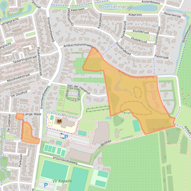 Kaart van postcodegebied 4421GT.