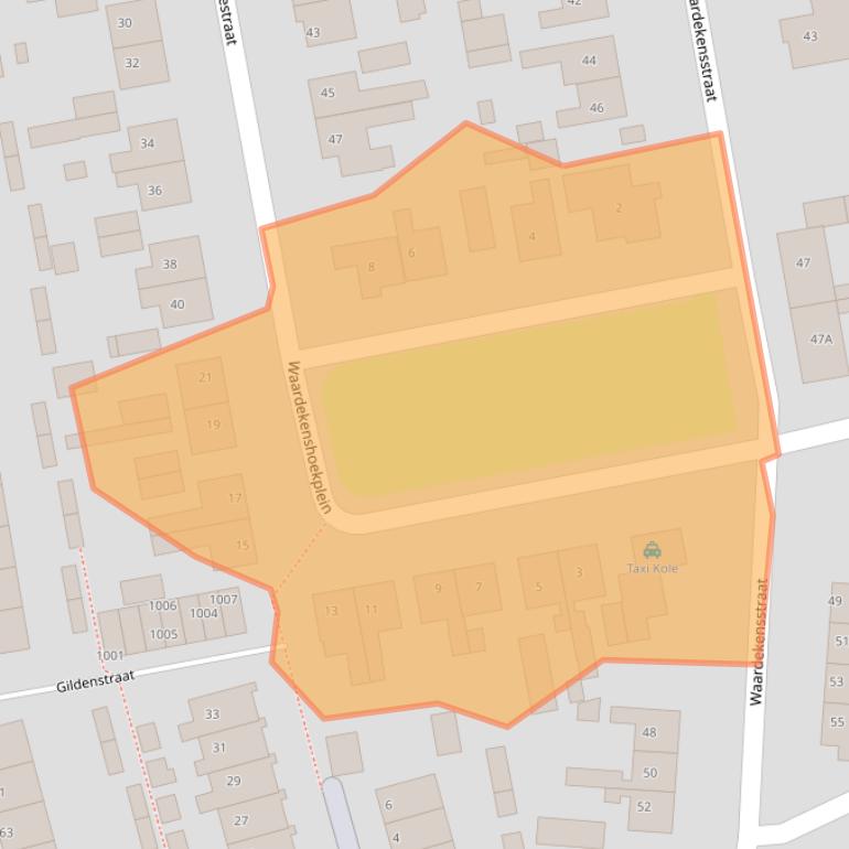 Kaart van postcodegebied 4421KH.